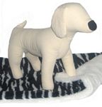 Zebra and White Faux Fur