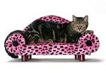 Pink Dalmation Loveseat
