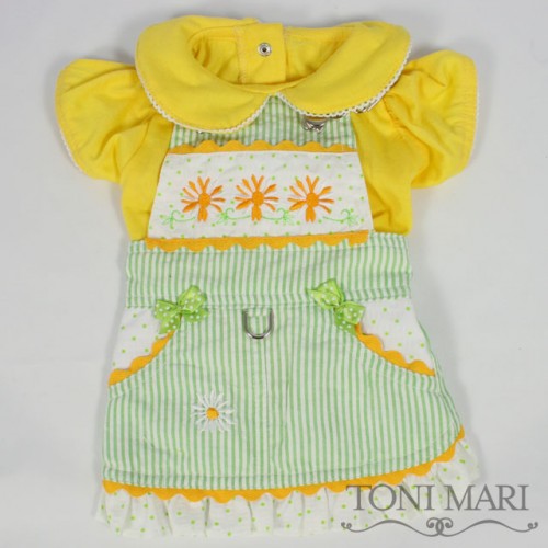 Tonimari Jumper Dress Sunflower Spring Green Yellow