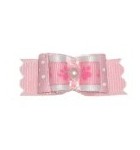 Pink Paw Print Bow