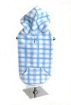 Blue Plaid Fleece Hoodie