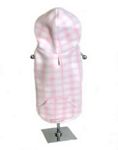 Pink Plaid Print Fleece Hoodie