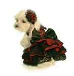 Burgundy Satin Scarlett O'Hara Dress