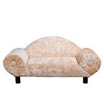 Round Wide Lounge Brushed Velvet