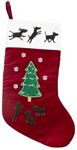 Velvet Fleece Tree Holiday Stocking