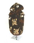 Brown Dog Woof Print Fleece Hoodie