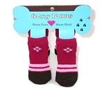 Bordeaux Argyle Soxy Paws