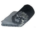 Snow Leopard Black and Gray Crate Mat_1