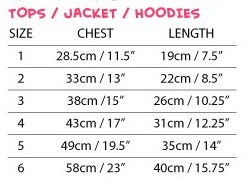 http://www.theritzyrover.com/sizechart/topsjacketshoodiessizechart.JPG